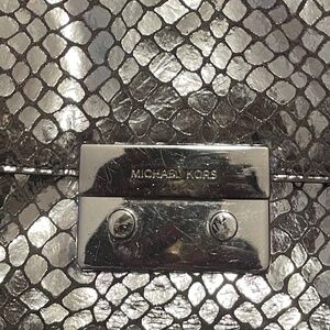 Michael Kors silver crossbody bag